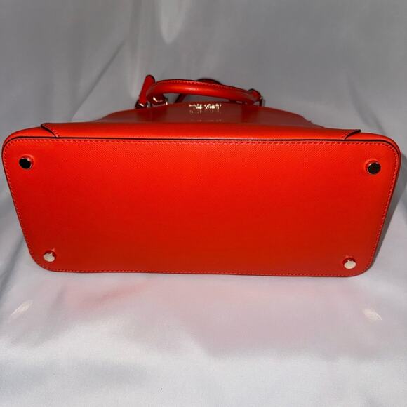 NWT: Kate Spade Louise Tamarillo (Vibrant Orange) Medium Dome Satchel Purse (v) - Picture 10 of 16